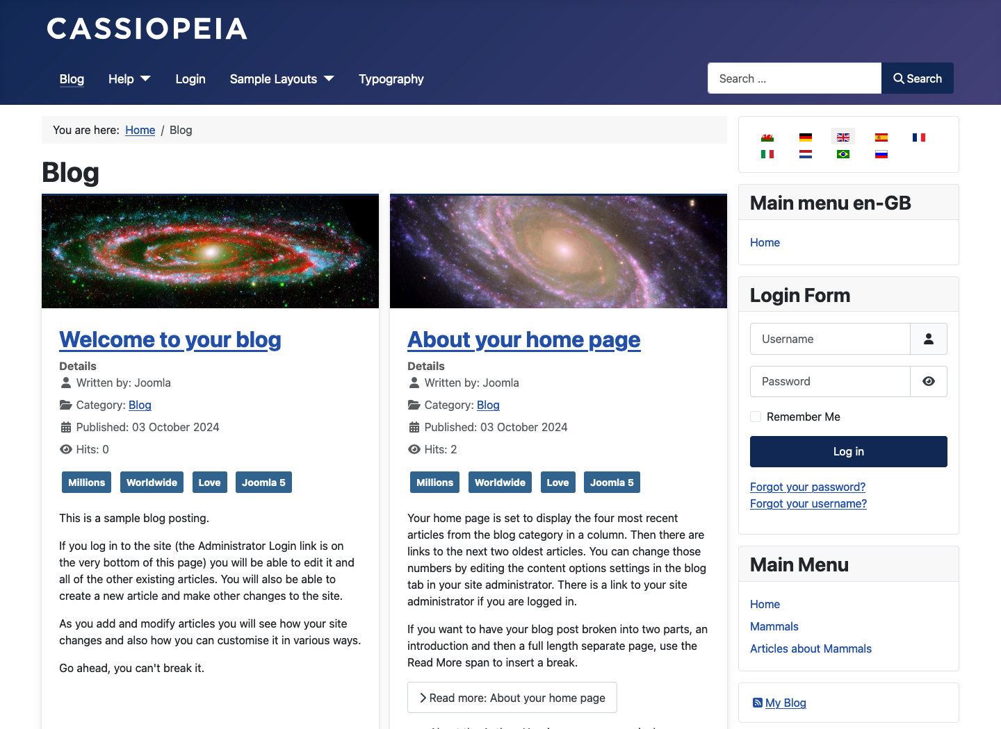 The Cassiopeia Template The Cassiopeia Template