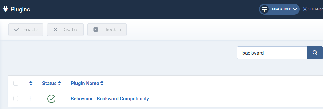 Backward Compatibility Plugin