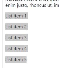 Screenshot of editor with text selected